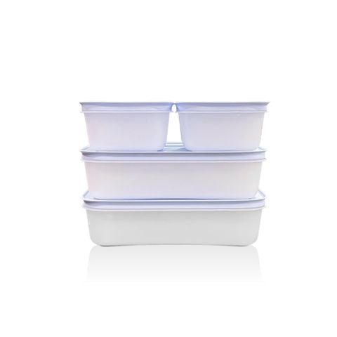 Bộ 4 hộp đựng thực phẩm Tupperware trữ đông Gen II 450ml và 1L