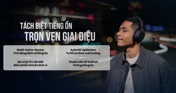 Tai nghe không dây có công nghệ chống ồn WH-1000XM5