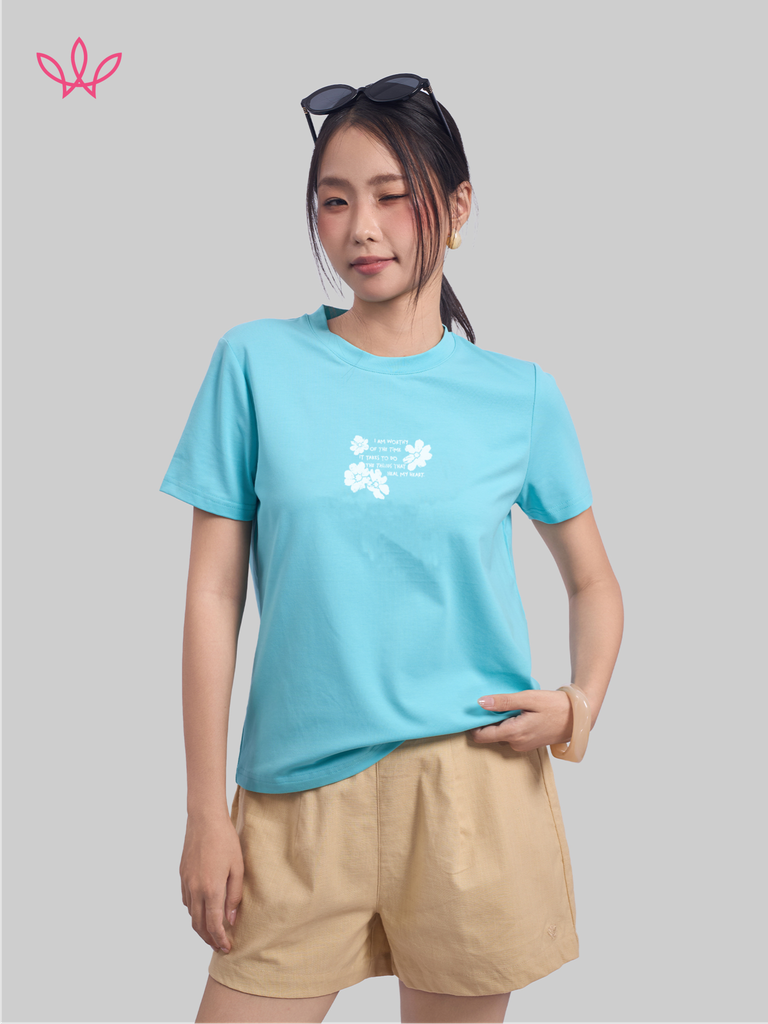 Áo WINNY cotton tay ngắn 180gsm 1HACT26008N