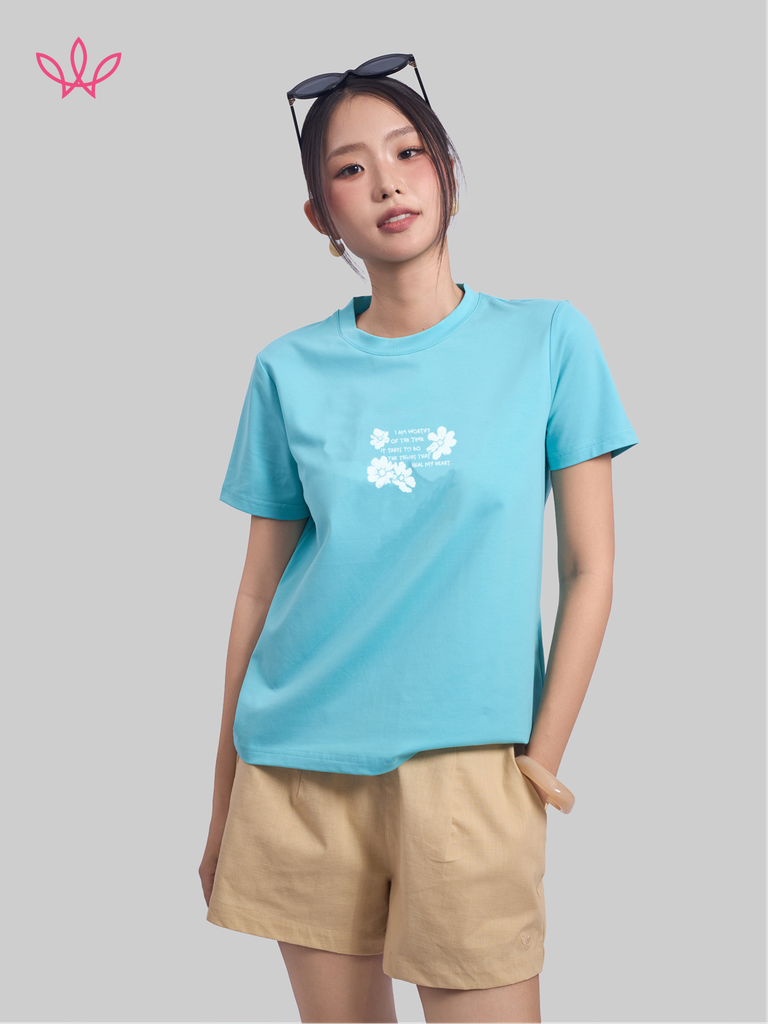 Áo WINNY cotton tay ngắn 180gsm 1HACT26008N