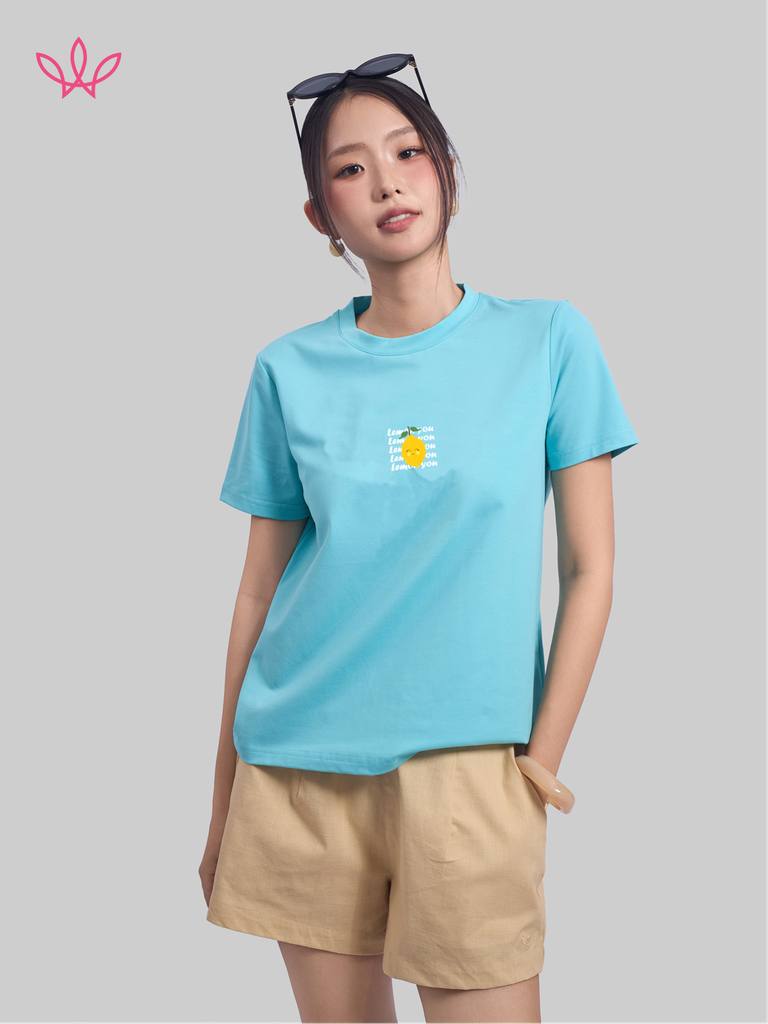 Áo WINNY cotton tay ngắn 180gsm 1HACT26009N