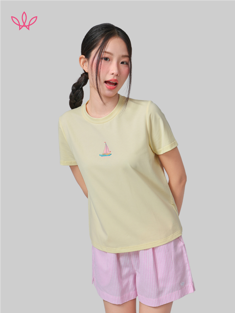 Áo WINNY cotton tay ngắn 180gsm 1HACT26009N