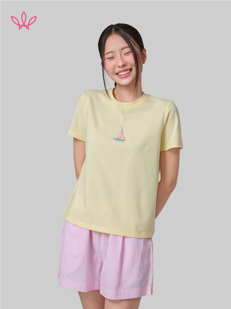 Áo WINNY cotton tay ngắn 180gsm 1HACT26009N