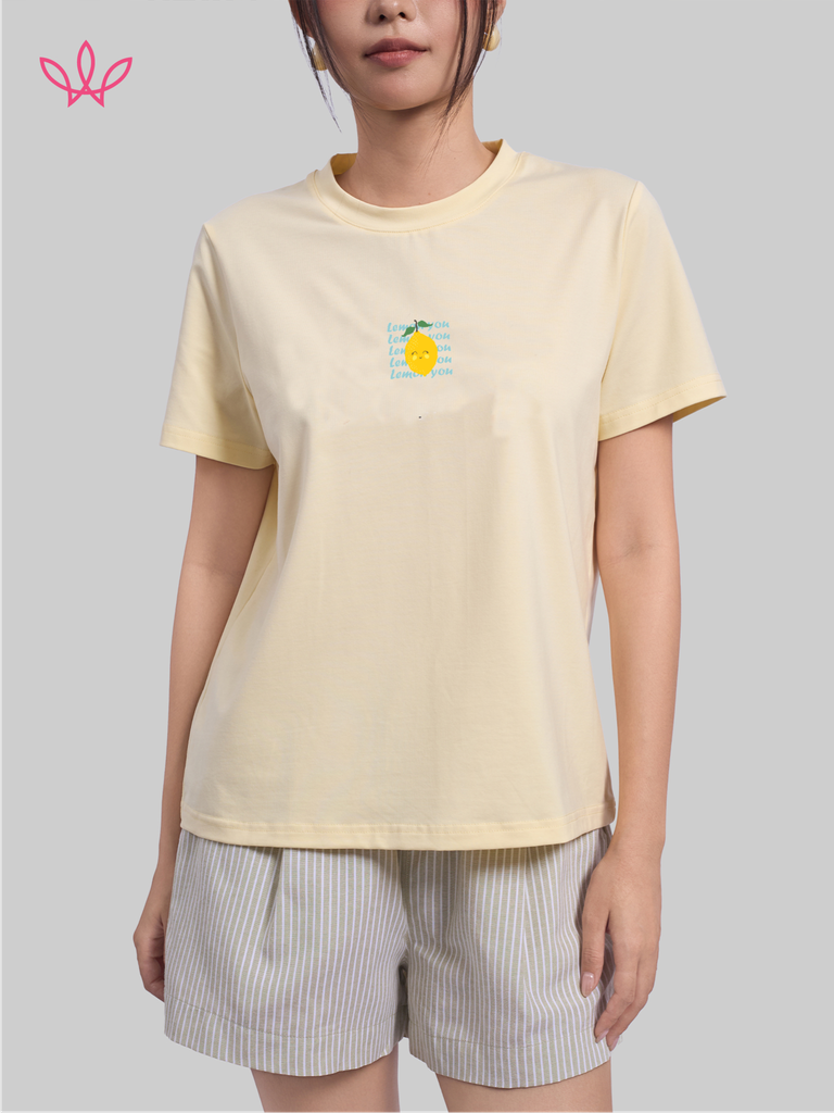 Áo WINNY cotton tay ngắn 180gsm 1HACT26009N