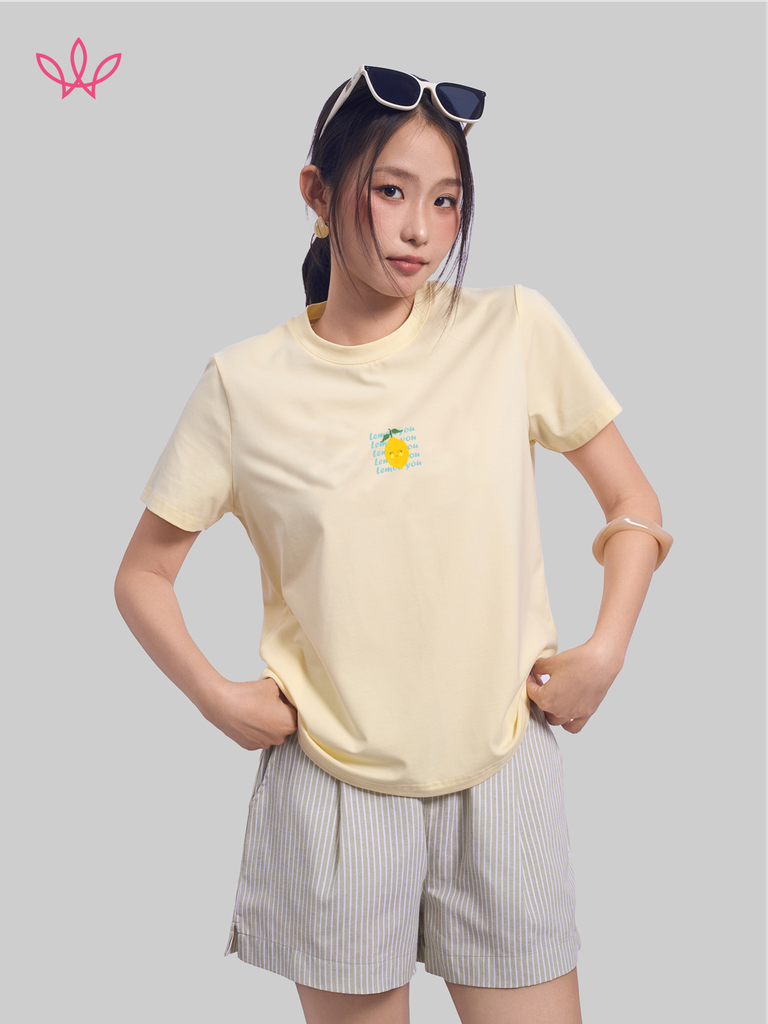 Áo WINNY cotton tay ngắn 180gsm 1HACT26009N