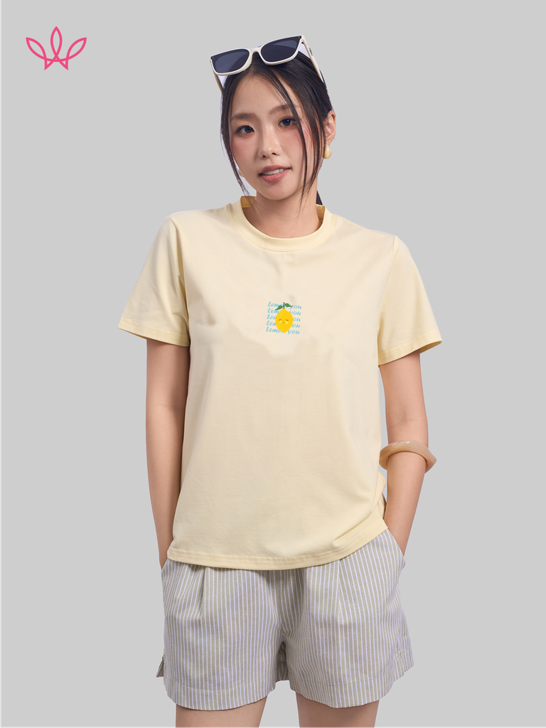 Áo WINNY cotton tay ngắn 180gsm 1HACT26009N