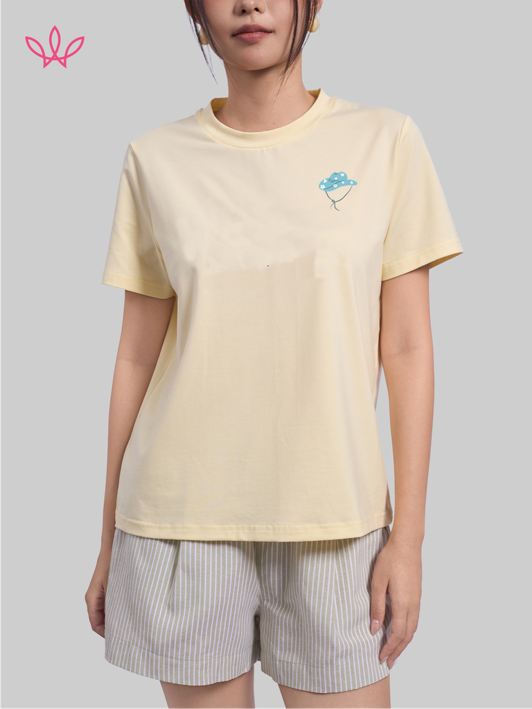 Áo WINNY cotton tay ngắn 180gsm 1HACT26009N