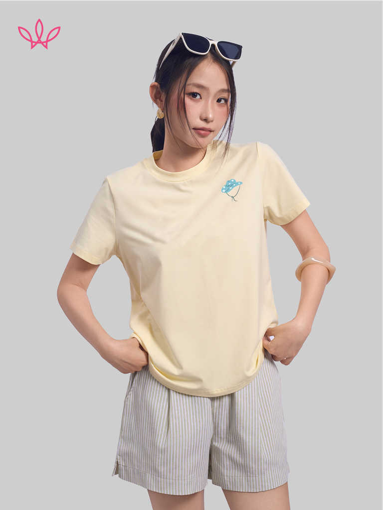Áo WINNY cotton tay ngắn 180gsm 1HACT26009N