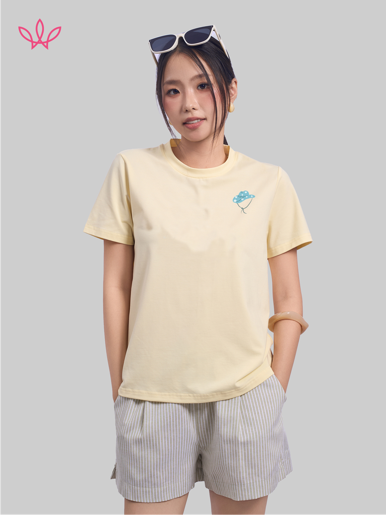 Áo WINNY cotton tay ngắn 180gsm 1HACT26009N
