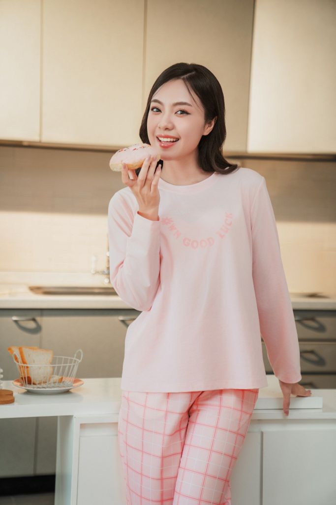 Bộ đồ mặc nhà Cotton quần dài tay dài  -  1MNCT24251D