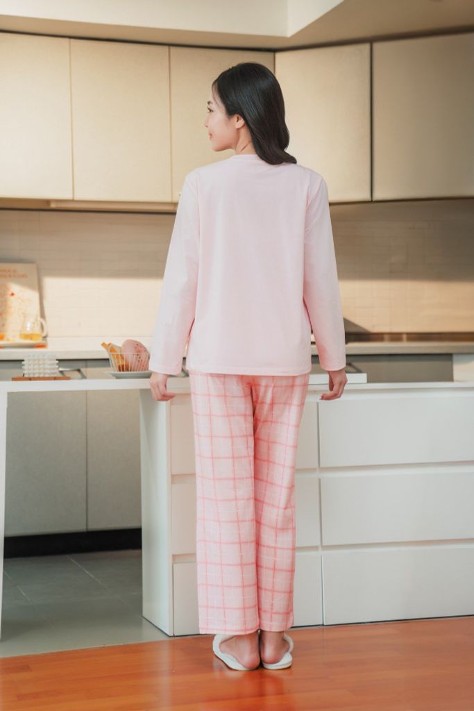 Bộ đồ mặc nhà Cotton quần dài tay dài  -  1MNCT24251D