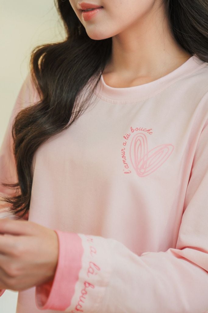 Bộ đồ mặc nhà Cotton quần dài tay dài  -  1MNCT24254D