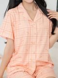  Bộ đồ ngủ Pijama Cotton quần ngắn tay ngắn  -  1MNCT25044C 