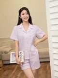  Bộ đồ ngủ Pijama Cotton quần ngắn tay ngắn  -  1MNCT25044C 