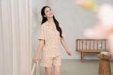  Bộ đồ ngủ Pijama Cotton quần ngắn tay ngắn  -  1MNCT25046C 