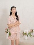  Bộ đồ ngủ Pijama Cotton quần ngắn tay ngắn  -  1MNCT25046C 