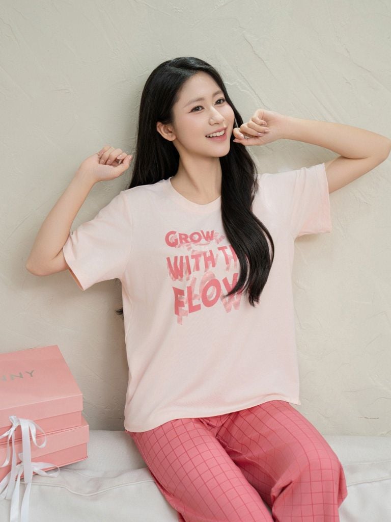 Bộ đồ mặc nhà Cotton quần dài tay ngắn  -  1MNCT25050D