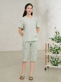  Bộ đồ mặc nhà Cotton quần lửng tay ngắn  -  1MNCT25105N 