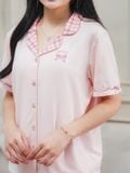  Bộ đồ ngủ Pijama Cotton quần dài tay ngắn  -  1MNCT25106D 
