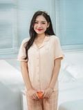  Bộ đồ ngủ Pijama Cotton quần dài tay ngắn  -  1MNCT25106D 