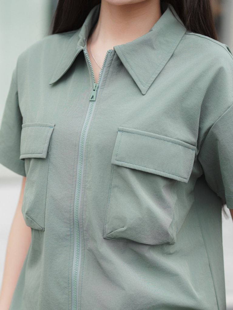 Bộ gió quần ngắn tay ngắn  -  1MNGO25057K