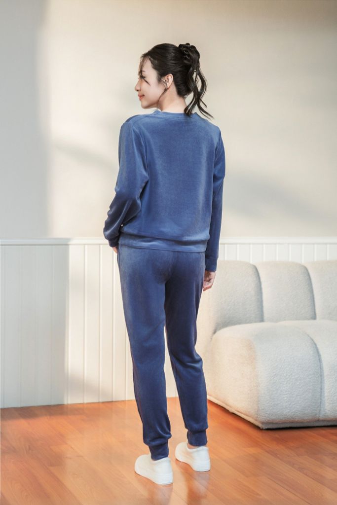 Bộ nhung quần dài  -  1MNNH24235D
