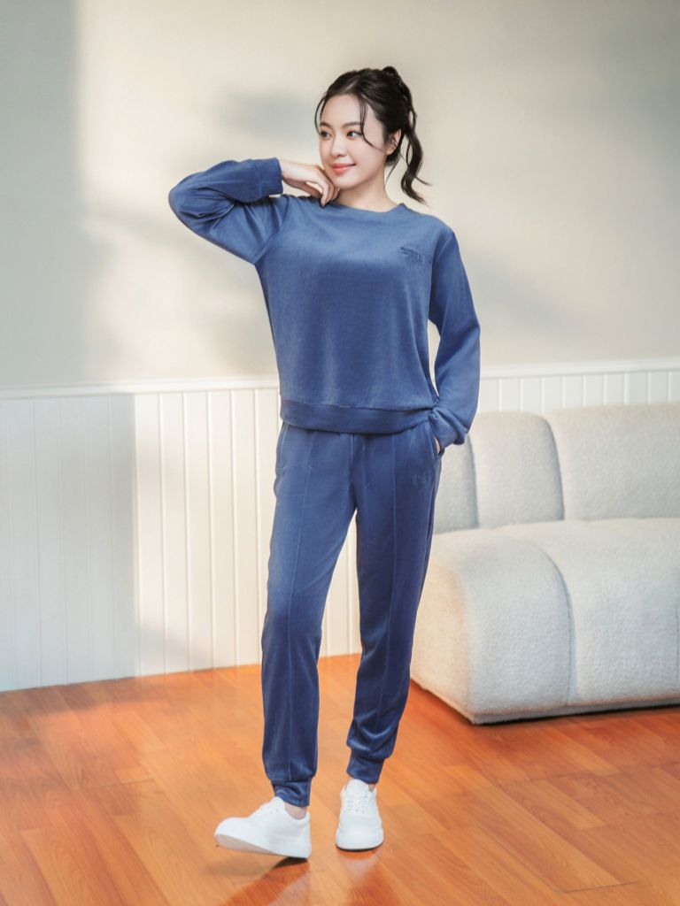 Bộ nhung quần dài  -  1MNNH24235D