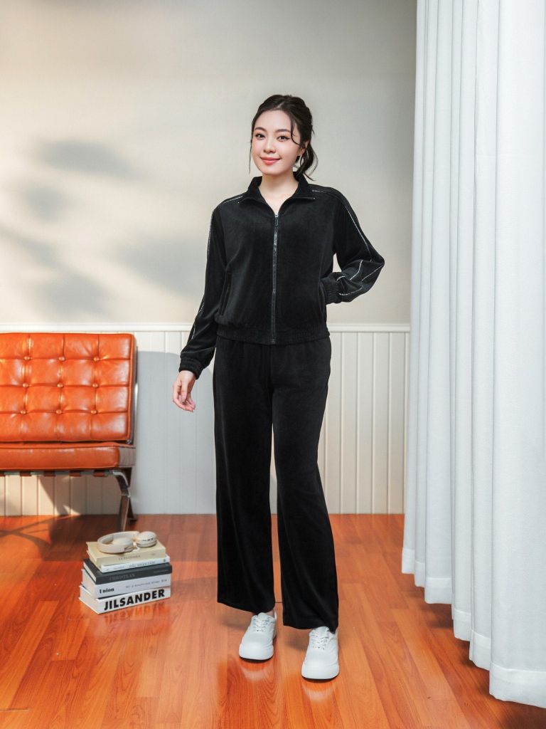 Bộ nhung quần dài tay dài  -  1MNNH24236K