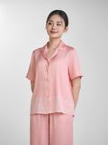  Bộ đồ ngủ Pijama lụa satin quần ngắn không tay  -  1MNSA24115D 