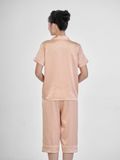  Bộ đồ ngủ Pijama lụa satin quần lửng tay ngắn  -  1MNSA24121N 
