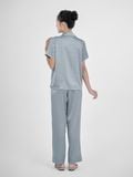  Bộ đồ ngủ Pijama lụa satin quần dài tay ngắn  -  1MNSA24122D 