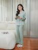  Bộ đồ ngủ Pijama lụa satin quần dài tay dài  -  1MNSA24259D 