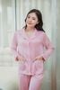  Bộ đồ ngủ Pijama lụa satin quần dài tay dài  -  1MNSA24259D 