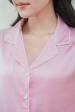  Bộ đồ ngủ Pijama lụa satin quần dài tay dài  -  1MNSA24259D 