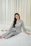 Bộ đồ ngủ Pijama lụa satin quần dài tay dài  -  1MNSA24260D 