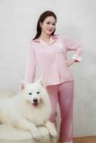  Bộ đồ ngủ Pijama lụa satin quần dài tay dài  -  1MNSA24260D 