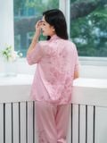  Bộ đồ ngủ Pijama lụa satin quần dài tay ngắn  -  1MNSA25072D 
