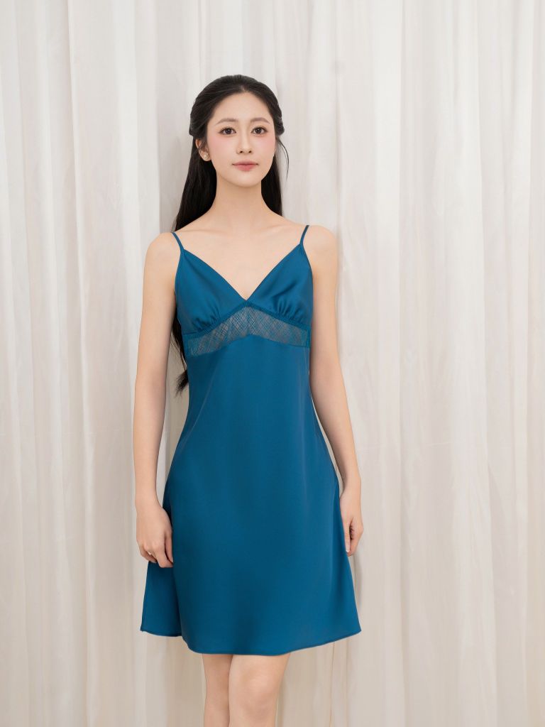 Váy ngủ lụa satin 2 dây  -  1MNSA25082V