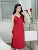  Váy ngủ lụa satin 2 dây  -  1MNSA25083V 