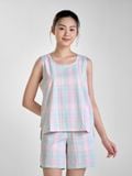  Bộ đồ mặc nhà Woven quần ngắn không tay  -  1MNWO23158B 