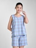  Bộ đồ mặc nhà Woven quần ngắn không tay  -  1MNWO23158B 