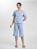  Bộ đồ mặc nhà Woven quần lửng tay ngắn  -  1MNWO23163N 