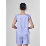  Bộ đồ mặc nhà Woven quần ngắn không tay  -  1MNWO24123B 