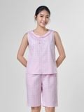  Bộ đồ mặc nhà Woven quần lửng không tay  -  1MNWO24124S 