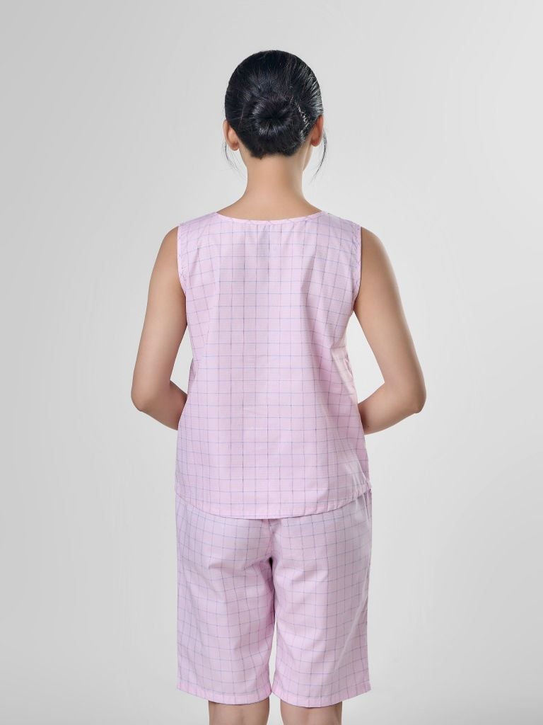 Bộ đồ mặc nhà Woven quần lửng không tay  -  1MNWO24124S