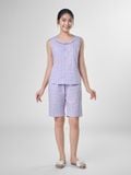  Bộ đồ mặc nhà Woven quần lửng không tay  -  1MNWO24124S 
