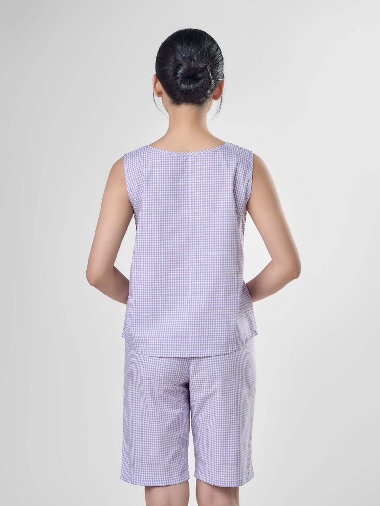 Bộ đồ mặc nhà Woven quần lửng không tay  -  1MNWO24124S