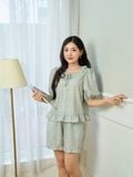  Bộ đồ mặc nhà Woven Gracell quần ngắn tay ngắn  -  1MNWO25120C 