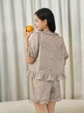  Bộ đồ mặc nhà Woven Gracell quần ngắn tay ngắn  -  1MNWO25120C 