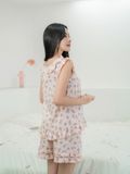  Bộ đồ mặc nhà Woven Gracell quần ngắn không tay  -  1MNWO25122B 